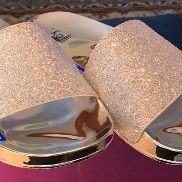 KALI GLITTER SHINEY BAND SLIP-ON SZ 8 - Picture 5 of 6